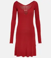[Jacquemus] Jacquemus La Mini Robe Pralu off-shoulder minidress UK 8 black