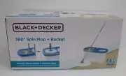 Black and Decker 360 Degree Spin Mop and Bucket. New in Box!