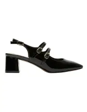 [Marcs] Tessa Heeled Leather Shoes in Black Patent