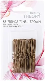 NEW Beauty Theory Fringe Pin Pack Brown 55 Pack Women's Hair Accessories