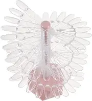 Nail Art Display Stand Nail Color Display Stand Display Stand for False Nails Nail Board Nail Plate Holder Nail Art Color Stand Nail Sample Display Rack Plastic Transparent