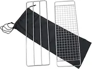 Stainless Steel BBQ Rack Set Heat Resistant Cooking Grid for Evenly Grilled Food Design for Camping Outdoor Use Barbecue Mesh for Secure Cooking
