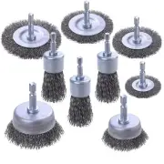 9 Pack Wire Brush for Drill Set, Abrasive Wire Wheel for Drill 1/4 Inch Hex