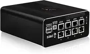SJRC Mini PC 12th Gen N100, 8X 2.5GbE i226-V LAN Small Computer 32GB DDR5 RAM 2TB NVMe SSD, 3X 4K Display, Win 11 Pro, TF Slot, Mirco Firewall/Server for Home Office & Networking