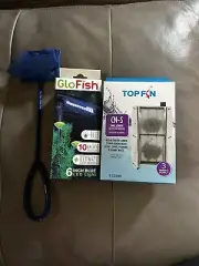 Fish Supplies - Tank Light, Net, Filters