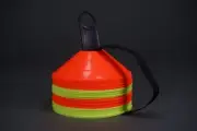SET OF 48 SOCCER FOOTBALL SPORT AGILITY FIELD TRAINING DISC CONES, ORANGE YELLOW