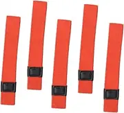 MUCKLILY 5pcs Box Lunch Box Strap Trash Compactor Elastic Bands Elastic Belt Thermal Lunch Container Head Band Square Headband Strap Band Bento Snack Boxes for Headbands Pu Leather Red