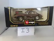 Vintage 54 Bburago Brown Mercedes Benz 300SL Gull Wing 1:18 Die Cast-Italy-In Bx