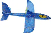 ifundom 1pc Children's Airplane Model Kid Airplane Toy Electric Toy Airplane Foam Airplane Flying Airplane Model Throwing Glider Electric Hand Throwing Aircraft Hand Throw Plane Blue