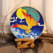 TANZEQI Cloisonne Enamel Painting DIY Kit for Chinese Cloisonné Enamel Art of Phoenix, Intangible Cultural Heritage (Colorful Phoenix)