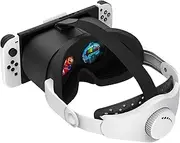 DEVASO Upgraded VR Headset for Nintendo Switch & Switch OLED Model, Switch Virtual Reality Glasses with Adjustable HD Lenses and Comfortable Head Strap, Labo Goggles Accessories