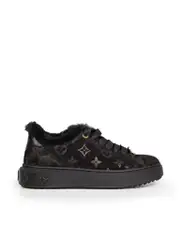 Black Suede TimeOut Trainers
