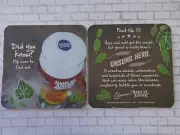 Beer Coaster ~ Boston Beer Co SAMUEL ADAMS Fact #10 ~ Yeast as the Unsung Hero