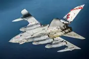 RAF TORNADO GR4 PREPARES STORM SHADOW MISSILES 8x12 GLOSSY PHOTO PRINT