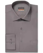 Van Heusen Men's Stain Shield Shirt,Grey, Medium