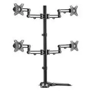 Brateck Premium Articulating Quad Monitor Stand - 17"-32"