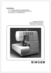 Singer 14HD854 Heavy Duty Overlock Machine Instruction Manual On USB