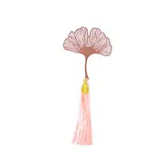 Retro Metal Tassel Bookmark Chinese Style Creative Leaf Vein Hollow Book Markers Copper Book Holder Stationery Supply