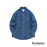 在飛比找蝦皮商城優惠-[COVERNAT] 純棉水洗牛仔襯衫襯衣（藍色）[H9]