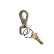 Brixton Scroll Keychain in Antique Bronze - Size OSFA -Brown