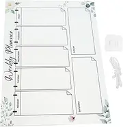 1 Set Weekly Planner Board Weekly Calendar Board Dry Erase Planner Board Multi-Function Memo Board Weekly Notepad Calender Acrylic Writing Board School Supplies Office Refrigerator