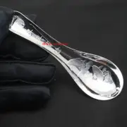 Real 999 Fine Silver Spoon Good Luck 年年有余 Fish Pattern Dinner Spoon 4.13inch