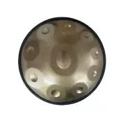 Jam Music 10 Notes Handpan 22' Inch Golden Steel Hand Drum In Minor D
