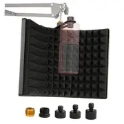 Microphone Isolation Shield, Foldable Mic Sound Absorbing Foam Acoustic Foam