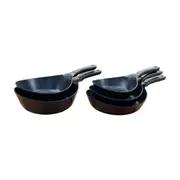 Neoflam Vulcan 20, 24, 28cm Frypans and 24, 28cm Woks Set Induction Black