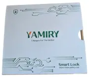 Yamiry YR01 Fingerprint Keyless Entry Smart Black Door Lever Handle Lock Battery