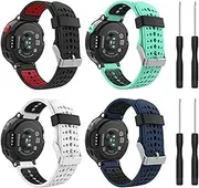 Fleshy Leaf Bands Watch Band Compatible with Garmin Forerunner 235, Soft Silicone Replacement Watch Band fit Garmin Forerunner 235/235 Lite/220/230/620/630/735XT/Approach S20/S6/S5