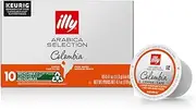 illy Arabica Selections Colombia, 100% Arabica Bean Signature Italian Blend Roasted, Single Serve Drip Brewed Coffee K Cup Pods, Coffee Pods for Keurig Coffee Machines, K-Cups, 10 K-Cup Pods