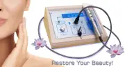 Scar & Stretch Mark Reduction Device, Clinic. Salon Therapy Device eyes neck.