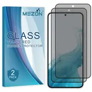 [2 Pack] Privacy Anti-Spy Full Coverage Samsung Galaxy S22 (6.1") Tempered Glass Premium 9H HD Screen Protectors by MEZON (Galaxy S22, Privacy) – FREE EXPRESS