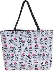[Disney] Tote Travel Bag Mickey and Minnie Mouse Print