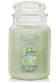 NEW Yankee Candle CUCUMBER MINT MELON 22oz Large Jar Candle