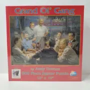 Andy Thomas - Grand Ol' Gang 500 Piece Jigsaw Puzzle - Presidents Playing Poker