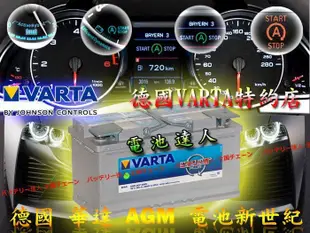 《電池達人》德國進口VARTA G14  AGM 電瓶 啟停系統電池 賓士BENZ BMW 保時捷 X3 520 X5