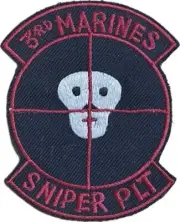 WARTIME THAI MADE USMC 3rd MARINES SNIPER PLATOON PATCH (690)