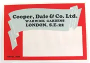 .RARE ART DECO c1940s SAMUEL JONES & Co UNUSED LARGE LITHOGRAPH COMPANY LABEL #1