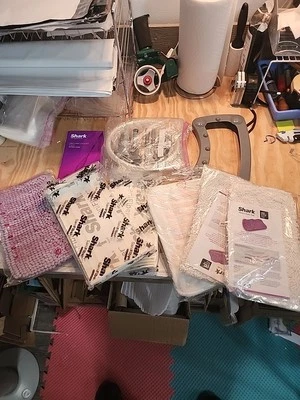 Shark Steamer Accessories and cleaning pads. See Pics For Everything Included.
