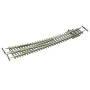 Peco SL-E386F N-Scale Code 55 Right-Hand Double Radius Turnout Electrofrog