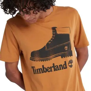 Timberland 男款仿舊靴子標誌圖案短袖T恤A626SP47