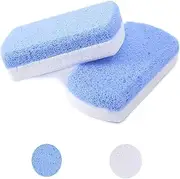 Pack of 2 Pumice Stone Foot Care, Double-Sided Pumice Stone, Callus Remover and Scrubber for Callus Removal and Cleaning, for Pedicure and Smooth, Soft Feet and Body Skin