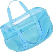 [TENDYCOCO] Beach Bag for Girls Storage Swimming Mesh Bag Pockets Large Capacity for Beach Bag for Travel