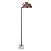 Ortez Floor Lamp, Bronze, White Terrazzo