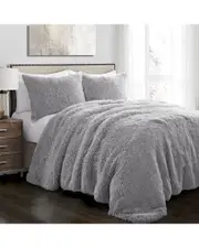 Lush Decor Fashion Emma Faux Fur Comforter