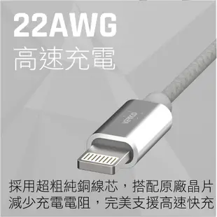 Verico 鐵芙龍 蘋果認證傳輸線 MFI官方認證2.4A快充線iphone手機充電線蘋果手機快速充電線