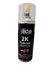 2k HIGH GLOSS CLEAR FINISH AEROSOL TOUCH UP Spray CAN 2 PACK ACTIVATED