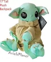 Disney Parks Star Wars Mandalorian The Child Grogu Plush Backpack